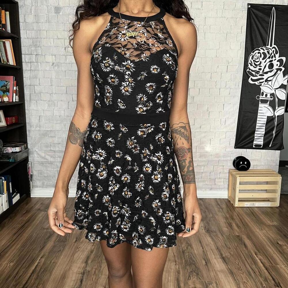 Material Girl Lace Floral Dress